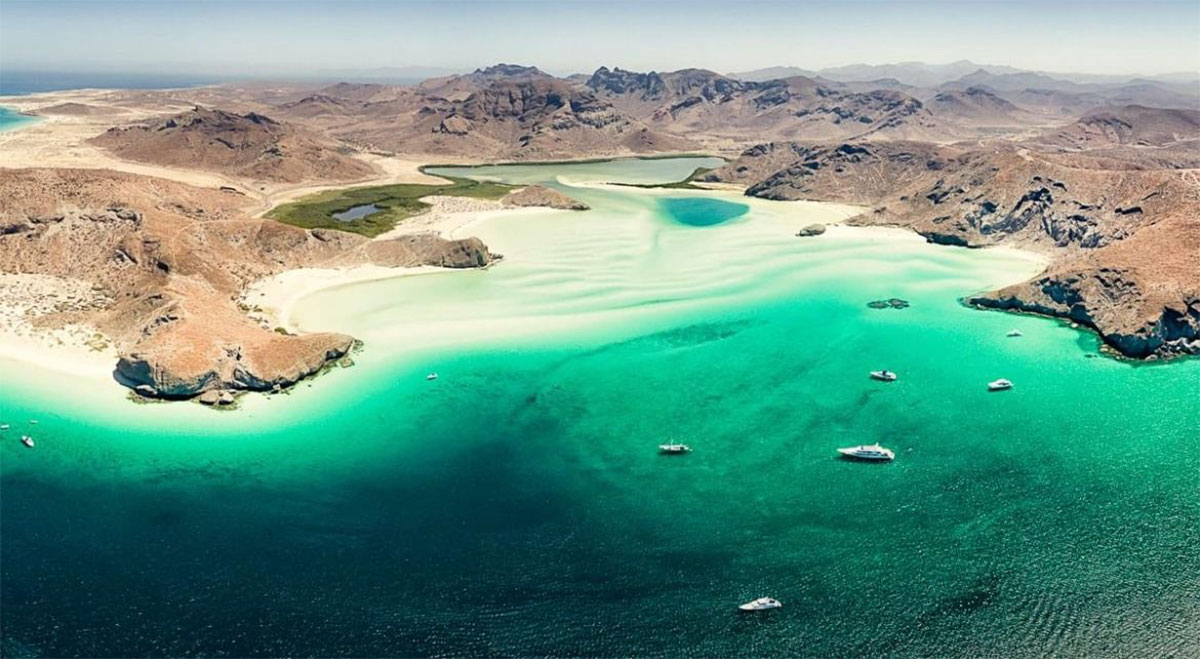 bahía de Balandra aguas turquesas La Paz Baja California